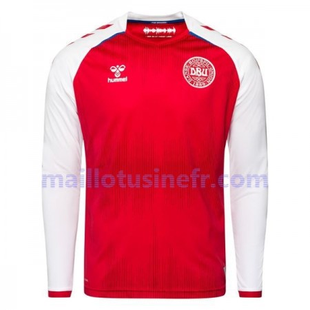 Maillot de Foot Danemark Domicile UEFA EURO 2020 Manches Longues